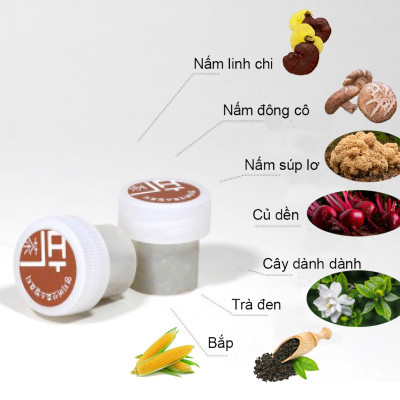 TRÀ Ủ MEN ENZYME LINH CHI DẠNG NẮP CHAI (HỘP 10 NẮP)