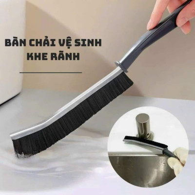 Combo Dọn Nhà 3 Món : Chổi Chà Cọ Nhà Vệ Sinh + Chổi Quét Trần Nhà + Bàn Chải Khe Hẹp - Hãng dododios