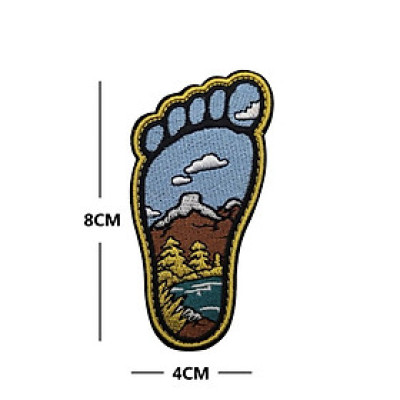 Patch_velcro gấu bắc cực_cắm trại_phong cảnh_chiến thuật_dã ngoại