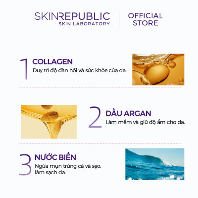 Mặt nạ dưỡng da Skin Republic Collagen Hydrogel Face Mask 25ml