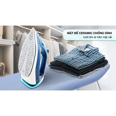 Bàn là, bàn ủi hơi nước cầm tay Philips DST3040, công suất 2600W, phun hơi tự động, bảo hành 2 năm| Hàng Chính Hãng