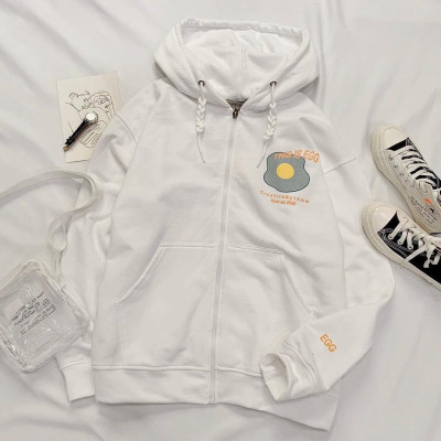 Áo Khoác Hoodie Nỉ Ngoại EGG 2 Màu ( kèm ảnh thật )