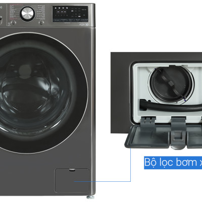 MÁY GIẶT CỬA TRƯỚC LG FV1412S3B 12kg INVERTER - HÀNG CHÍNH HÃNG (CHỈ GIAO HCM)