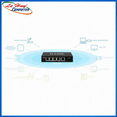 Bộ Chia Mạng Switch D-Link DMS-F106TS 5 Cổng 2.5G và 1 Cổng SFP+ - Hàng Chính Hãng