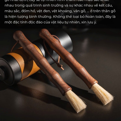 Cọ quét cà phê cán gỗ óc chó Feepie