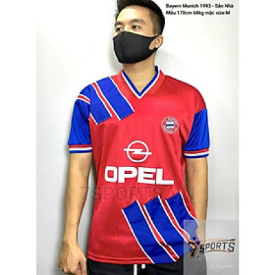 Áo Bóng Đá Retro Bayern Munich 1993 - Sân Nhà bản cao cấp vải Cotton Polyester