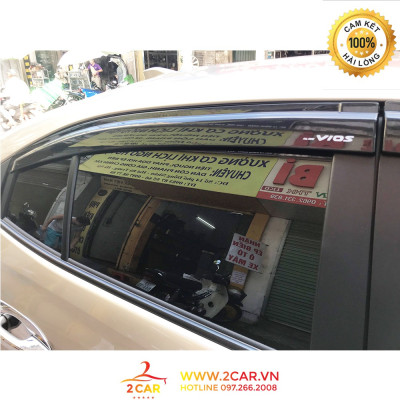 Vè Che Mưa Xe Toyota Vios 2003- 2017- 2019- 2022, loại nhựa đen cao cấp