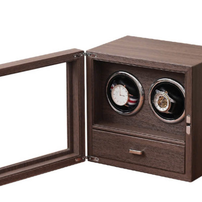 [BH 2 năm động cơ] Hộp Xoay 2 đồng hồ + Ngăn đựng trang sức Saike