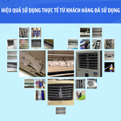 Chai Xịt Vệ Sinh Điều Hoà 520ML Khử Mùi Tạo Bọt Tẩy Rửa Vệ Sinh Dàn Máy Lạnh Quạt Làm Mát Tại Nhà Hiệu Quả - Hàng Chính Hãng