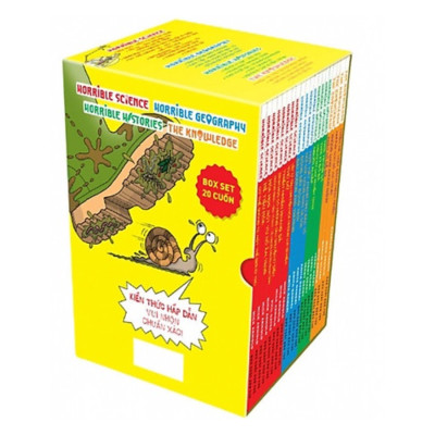 Kiến thức hấp dẫn - Vui nhộn chuẩn xác - box set 20 cuốn - HorribleScience, Horrible Geography, Horrible Histories, The Knowledge
