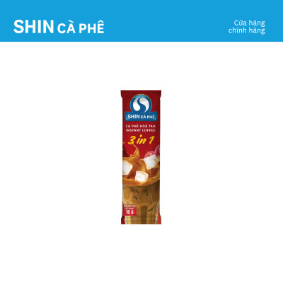 Cà phê hòa tan sấy nóng 3 in 1 - SHIN Cà Phê - Hộp 20 gói