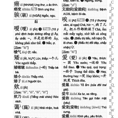 Từ Điển Hán Việt Hiện Đại - Bỏ Túi -Hải Hà SG