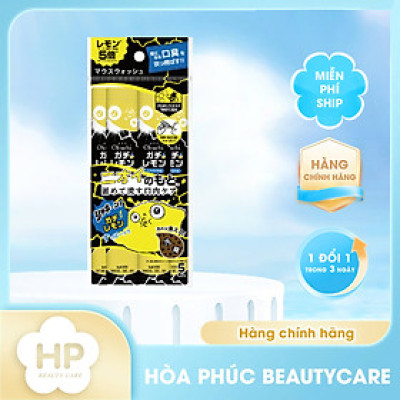 Nước Súc Miệng Tinh Dầu Chanh Okuchi Gachi Lemon X5 (1 Gói 5 Thanh)