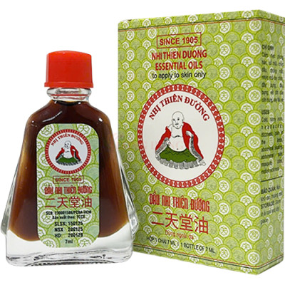 Dầu gió Nhị Thiên Đường Essential Oil 7ml (01 Chai/02 Chai/03 Chai/04 Chai/05 Chai/10 Chai) - Hàng chính hãng