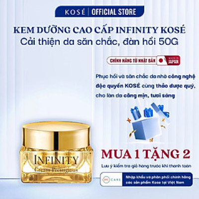 Kem Dưỡng Chống Lão Hóa Ban Đêm Giúp Da Săn Chắc, Căng Mướt, Dưỡng Trắng Infinity Kosé Cream Prestigious Nhật Bản 50g