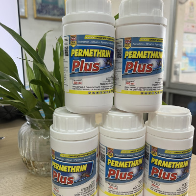 Thuốc diệt muỗi nhập khẩu nguyên chai Anh Quốc Permethrin Plus 50EC chai 200 ml