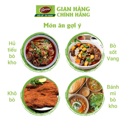 Gia Vị Bò Kho Barona 80g ươp ngon chuẩn vị không cần nêm nếm - Combo