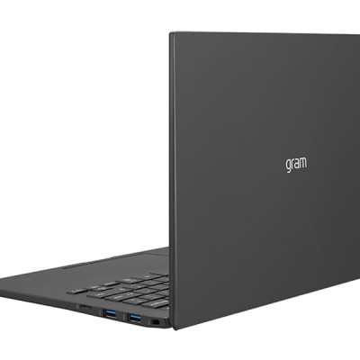 Máy Tính Xách Tay Laptop LG Gram 14Z90P-G.AH75A5 Core i7-1165G7/ RAM 16GB 4266MHz/ M.2(2280) Dual SSD slots - NVME:  512GB/ Intel Iris Xe Graphics / 14.0"(30.2cm) WUXGA (1920*1200) IPS/ / BT 5.1/ Pin 72WHrs/ Obsidian Black/ Win 10/ 999g - Hàng Chính Hãng
