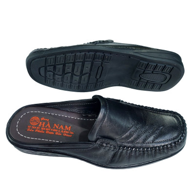 Dép bít mũi nam da bò thật HÀ NAM cao cấp GSB2049