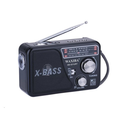 Đài Radio FM WAXIBA XB-521URT  Đài FM 521 Có Hỗ Trợ Thẻ Nhớ TF Và USB Có Đèn Pin . Bảo Hành Lên Đến 6Tháng-Hàng Chính Hãng