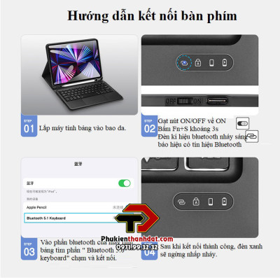 Bao da kèm bàn phím cho iPad Pro 11 2020 chính hãng Dux Ducis có bàn di chuột TrackPad, có ngăn để bút - Hàng chính hãng 