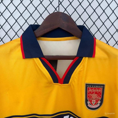 Áo Bóng Đá Retro Arsenal 1997 - Sân Khách bản cao cấp vải Cotton Polyester