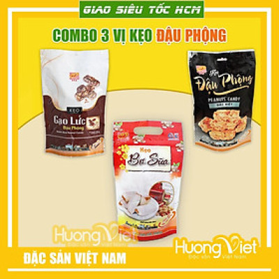 Bánh kẹo đãi khách - Combo kẹo gạo lức đặc sản làm quà biếu tặng, đãi khách, bao bì riêng biệt từng viên
