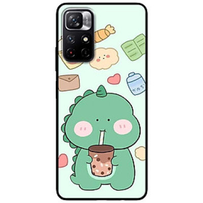 Ốp lưng dành cho Xiaomi Redmi Note 11 5G - Redmi Note 11T - Redmi Note 11S - Khủng Long Uống Trà Sữa