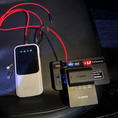 Bộ Chuyển Đổi Nguồn Điện 12V- 24V Sang 220V-200W Cho xe Ô Tô , Xe Hơi Công Suất Tối Đa 150W