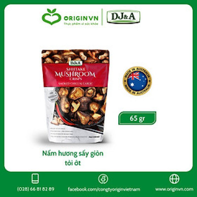 Nấm hương sấy giòn DJ&A Úc - 65g