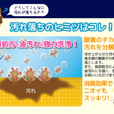 Bột Giặt Tẩy Đa Năng Siêu Mạnh Oxy Wash Kobini Nhật Bản (680g)