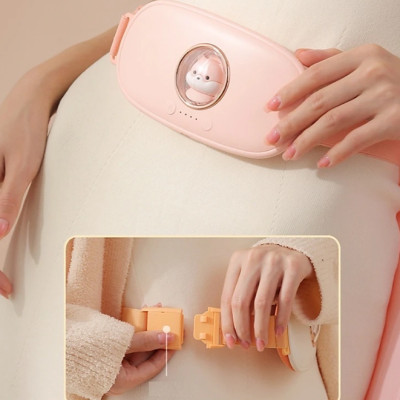 Máy massage chườm ấm bụng .đai massage chườm nóng bụng giảm đau mỏi