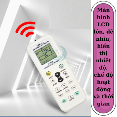 Remote Điều Hòa Đa Năng K-1028E- Hỗ trợ tới 1000 mã điều khiển khác nhau- Điều Khiển Máy Lạnh Thông Minh K-1028E- Remote Đa Năng Cho Máy Lạnh K-1028E – Dễ Dùng, Đa Chức Năng-Hàng nhập khẩu