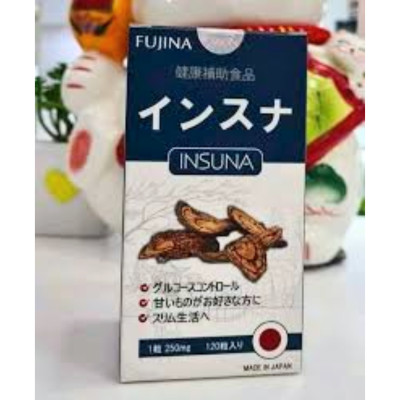 Viên Uống Hỗ Trợ Tiểu Đường Insuna Fujina Nhật Bản 120 Viên Giúp Ổn Định Đường Huyết, Ngăn Ngừa Biến Chứng Tiểu Đường