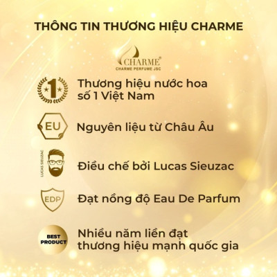 [LIMITED DATE 10/2025 GIẢM 45%] Nước Hoa Nữ Cao Cấp GOOD CHARME MY LOVE 80ml Lưu Hương Lâu Ngọt Ngào, Nữ Tính_Nước Hoa Chính Hãng
