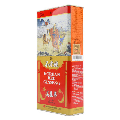 Hộp Hồng sâm khô nguyên củ Daedong Korea loại GOOD Size 30 (19 củ) - 300 Grams 