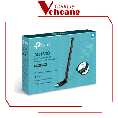 USB Thu Sóng Wifi TP-Link T3U Plus | Băng Tần Kép Chuẩn AC1300 | Hàng Chính Hãng