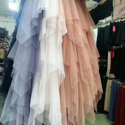 CHÂN VÁY TẦNG TUA RUA