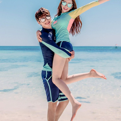 Đồ Bơi Cặp Đồ Bơi Tay Dài Che Nắng Đi Biển AT172 MayHomes Long Sleeve Couple Swimsuits