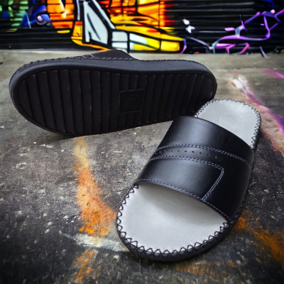 DÉP QUAI NGANG CHẤT LIỆU DA BÒ VATIS VA2037 | KHÂU ĐẾ | HÀNG CHÍNH HÃNG VATIS