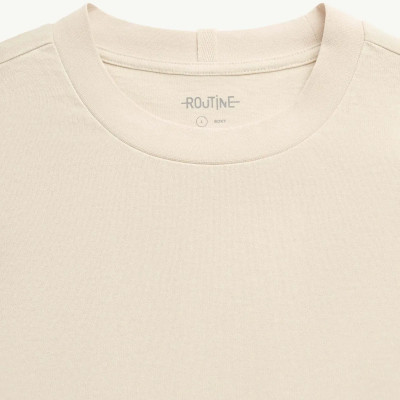 Áo thun tay ngắn nam phối tape Form Boxy - RT 10S25TSS053 | ROUTINE CÀ MAU