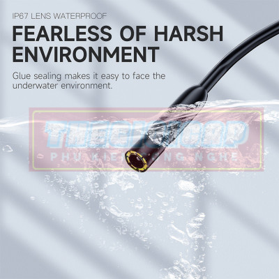ROGTZ Camera Nội Soi Công Nghiệp Chống Nước Dây Cứng IP67 1080P Màn Hình 2 inch P230 - Hàng Nhập Khẩu