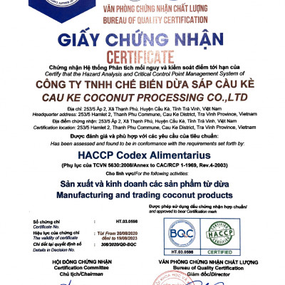 Dừa sáp sấy giòn cao cấp VICOSAP ít đường đồ ăn vặt healthy đặc sản Trà Vinh hộp 50g