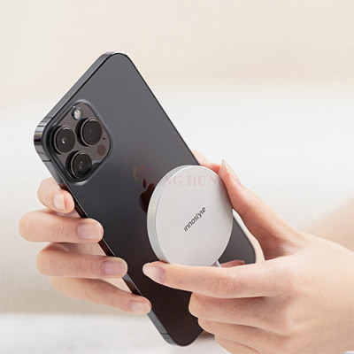 Đế sạc không dây Innostyle Magease 15W Wireless Charger IMWC100SLV - Hàng chính hãng