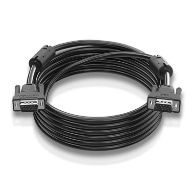 Dây nối dài Cáp 15 chân 49FT Đầu nối 3 + 6 Vòng từ tính đôi cho VENTION 5 mét 1080P HD VGA Nam sang VGA Nam