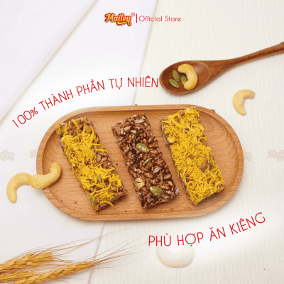 [COMBO MUA 4 TẶNG 1] Thanh gạo lứt chà bông/rong biển mix hạt Mailey 150g - Bánh gạo lứt ăn kiêng hỗ trợ giảm cân