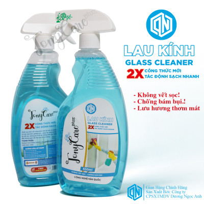Nước lau kính Tonycare 650ml – Sạch bóng, chống bám bụi, không để lại vệt – Chính hãng Tonycare