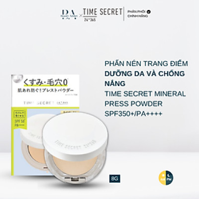 Phấn Phủ Dạng Nén Chống Nắng, Kiềm Dầu Dưỡng Ẩm Time Secret Mineral Pressed Powder R