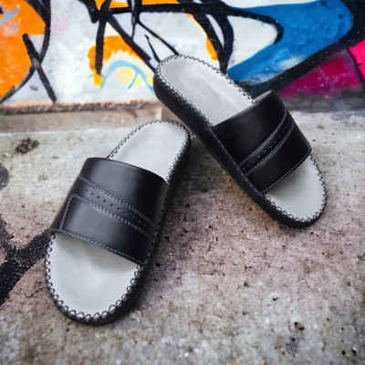 DÉP QUAI NGANG CHẤT LIỆU DA BÒ VATIS VA2037 | KHÂU ĐẾ | HÀNG CHÍNH HÃNG VATIS