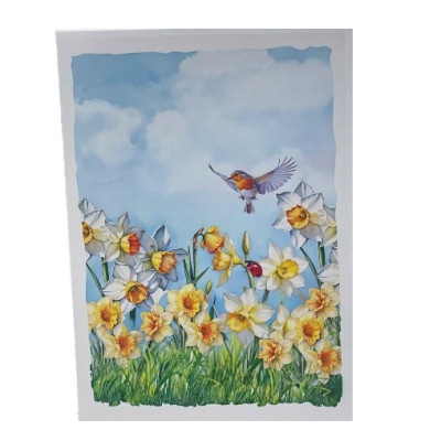 Thiệp 3D Pop Up Hoa Thủy Tiên Vàng – Thiệp Hoa Nghệ Thuật, Thiệp Chúc Mừng, Sinh Nhật, May Mắn, F56